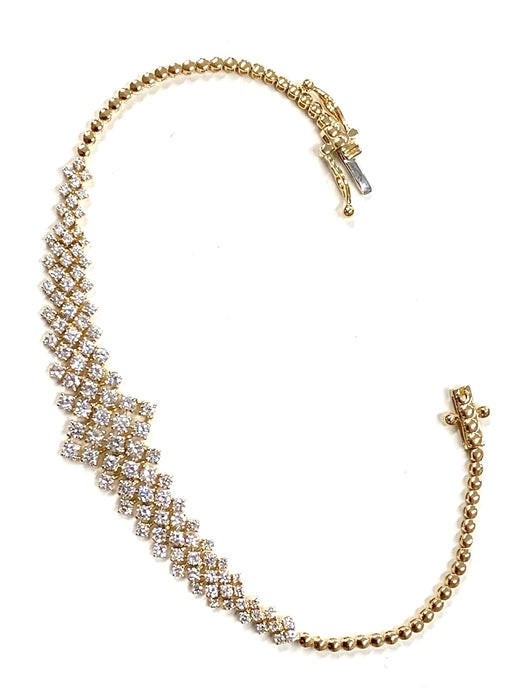 NO BRAND Cluster Diamond Bracelet