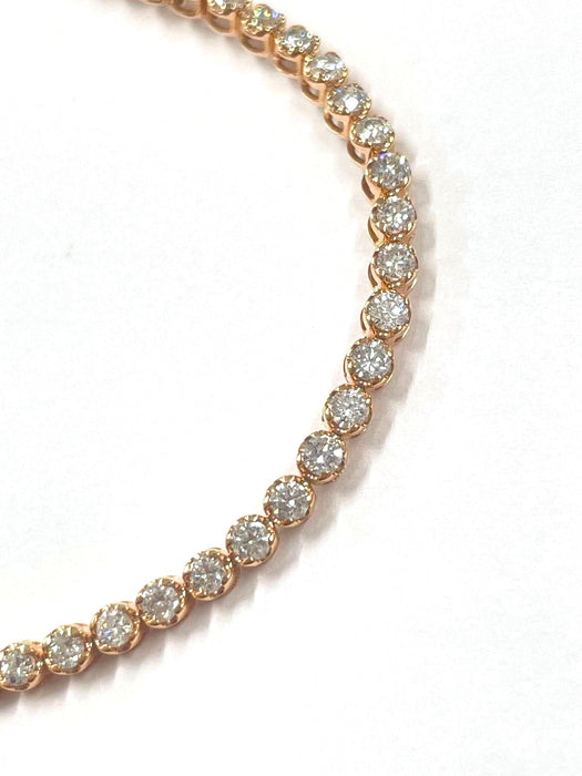 NO BRAND Heart Tennis Diamond Bracelet
