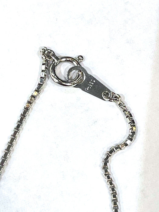 NO BRAND Garnet & Pear Shape Diamond Necklace
