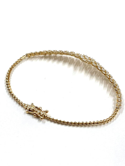NO BRAND Cluster Diamond Bracelet