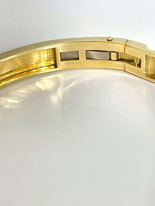 NO BRAND Blue Sapphire & Diamond Bangle