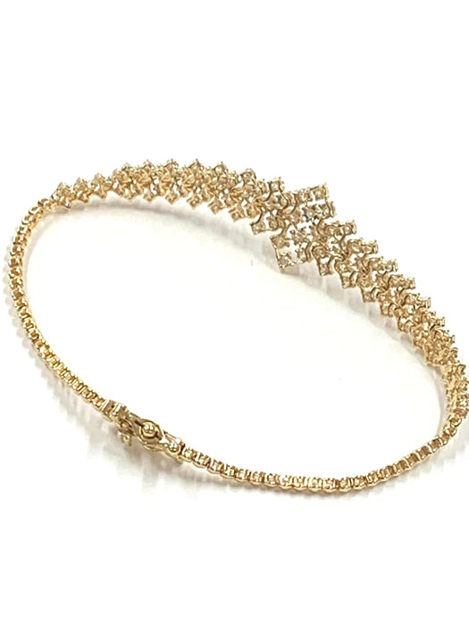 NO BRAND Cluster Diamond Bracelet
