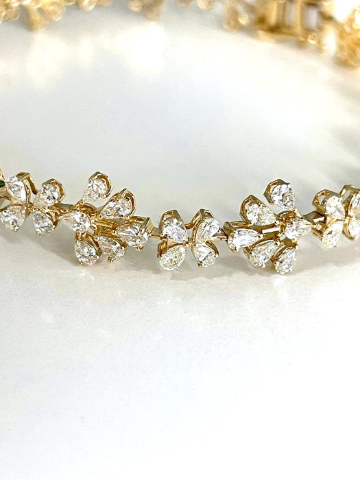 NO BRAND Clover Diamond Bracelet