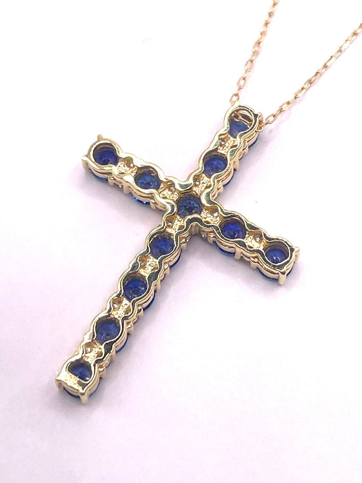 NO BRAND Sapphire & Diamond Necklace