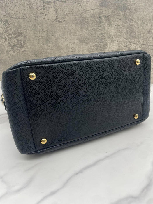 CHANEL PTT Matelasse Black Caviar Shoulder Bag