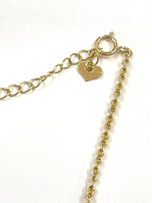 NO BRAND Ruby Pear Shape Diamond Necklace