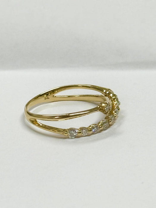 NO BRAND Layered Cluster Diamond Ring