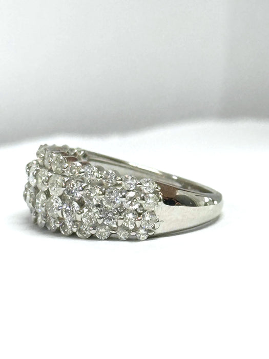 NO BRAND Dome Cluster Diamond Ring