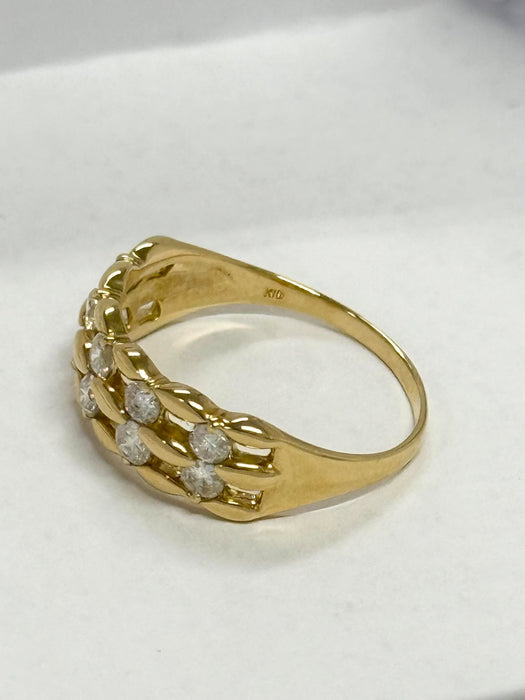 NO BRAND 10P Diamond Ring