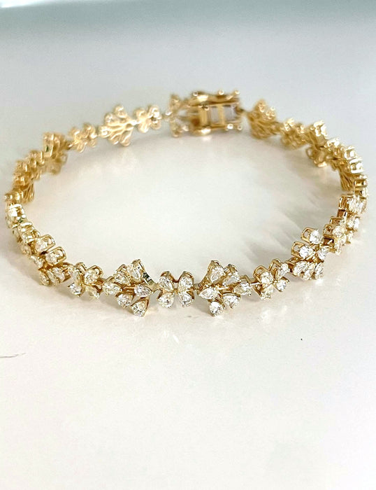 NO BRAND Clover Diamond Bracelet
