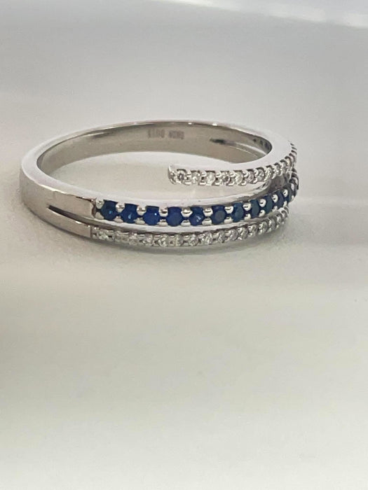 NO BRAND Sapphire & Diamond Ring