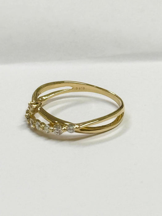 NO BRAND Layered Cluster Diamond Ring