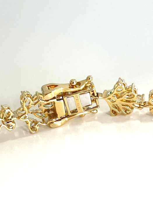 NO BRAND Clover Diamond Bracelet