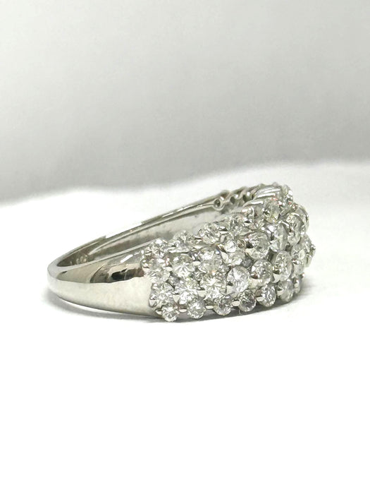 NO BRAND Dome Cluster Diamond Ring