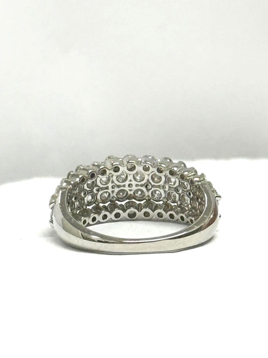 NO BRAND Dome Cluster Diamond Ring