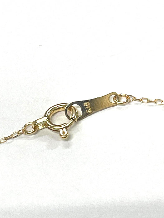 NO BRAND Clover Ruby & Diamond Necklace