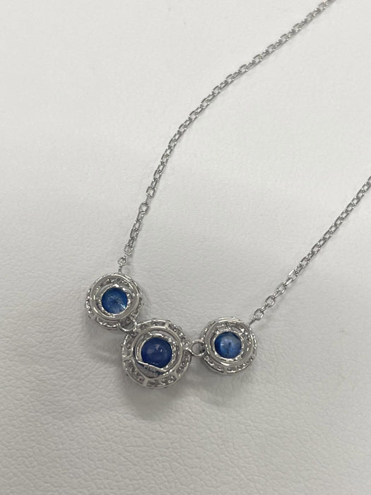 NO BRAND Sapphire & Diamond Necklace
