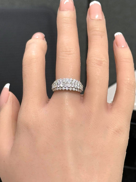 NO BRAND Dome Cluster Diamond Ring