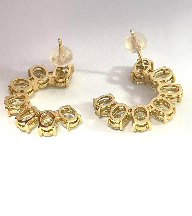 NO BRAND 7P Diamond Stud Earrings