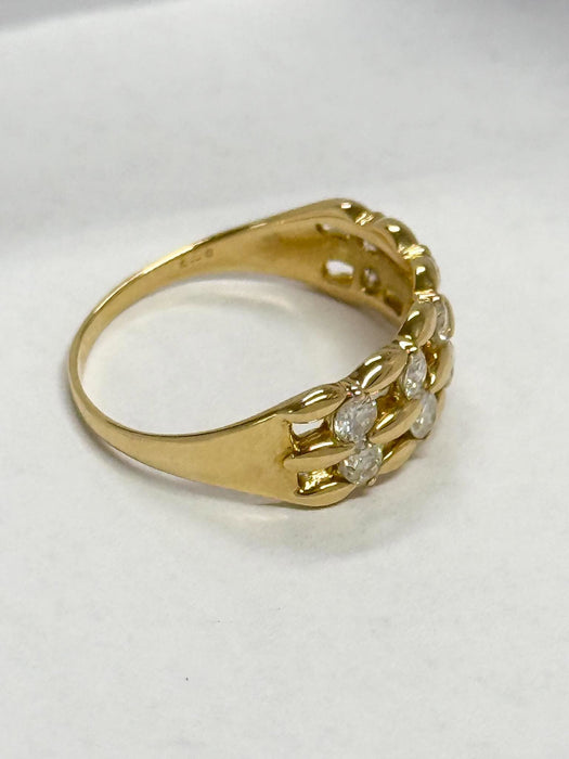 NO BRAND 10P Diamond Ring