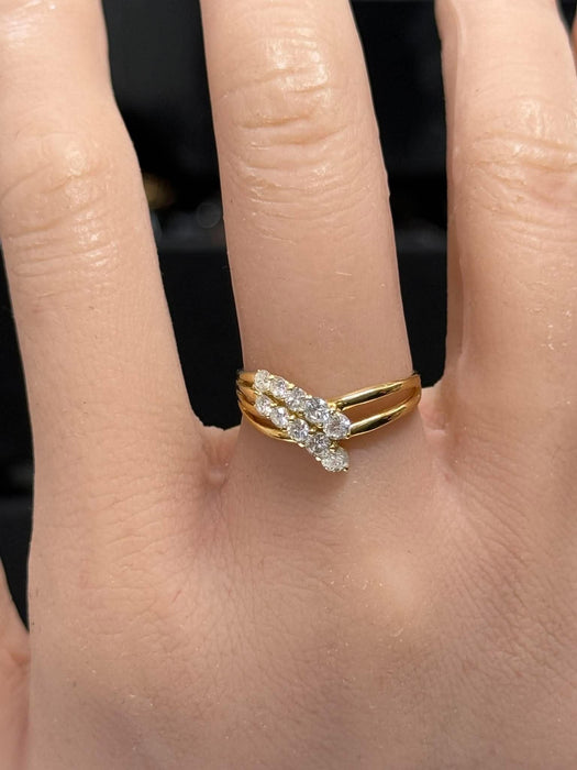 NO BRAND 10P Diamond Ring