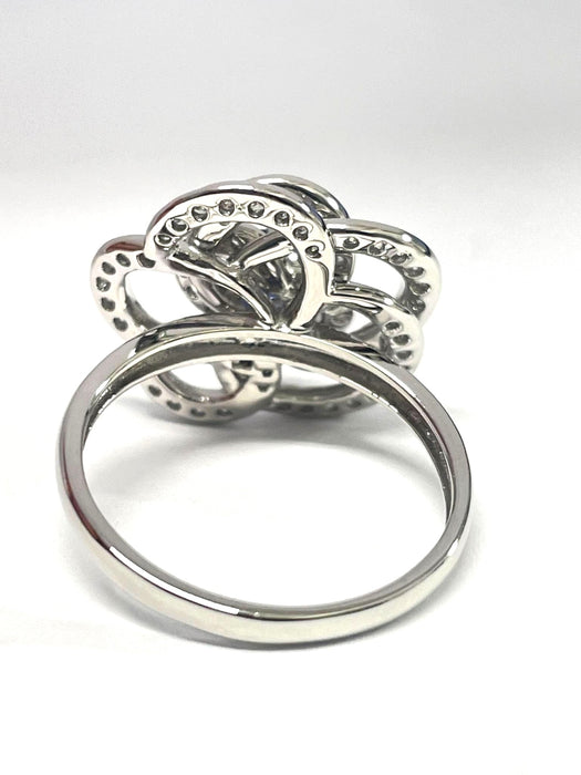 NO BRAND Camelia Sapphire & Diamond Ring