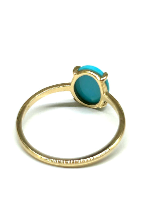 NO BRAND Turquoise Oval Ring