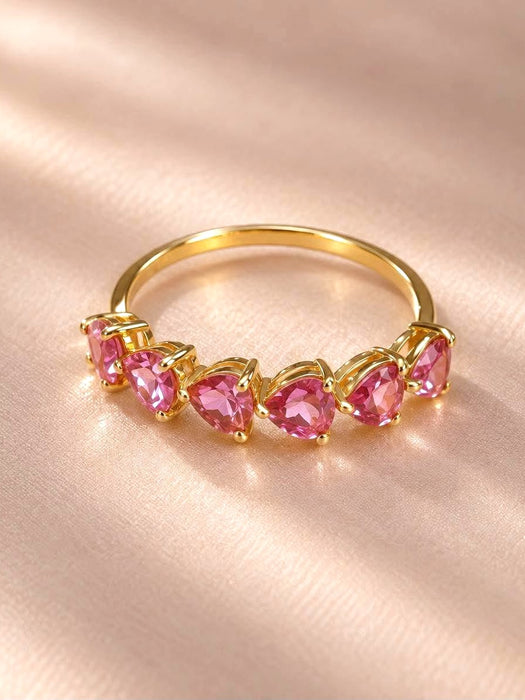 NO BRAND Pink Tourmaline Ring