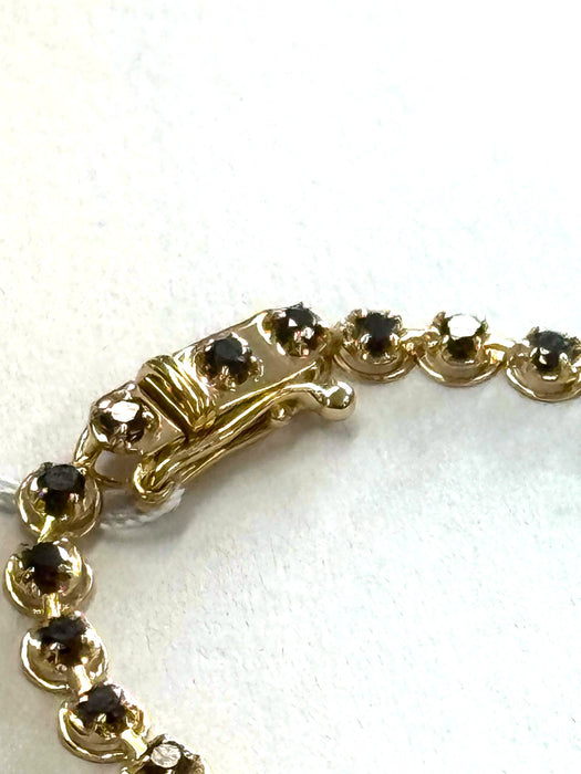 NO BRAND Black Diamond Tennis Bracelet