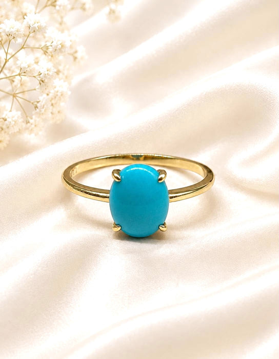 NO BRAND Turquoise Oval Ring