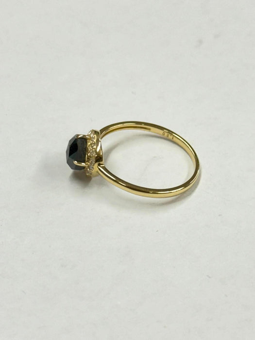NO BRAND Black & White Diamond Ring