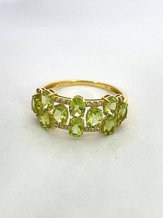 NO BRAND Peridot & Diamond Ring