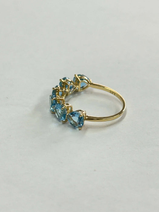 NO BRAND Swiss Blue Topaz Ring