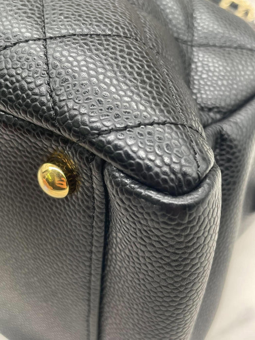 CHANEL PTT Matelasse Black Caviar Shoulder Bag
