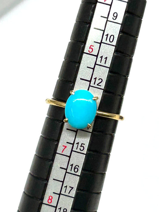 NO BRAND Turquoise Oval Ring