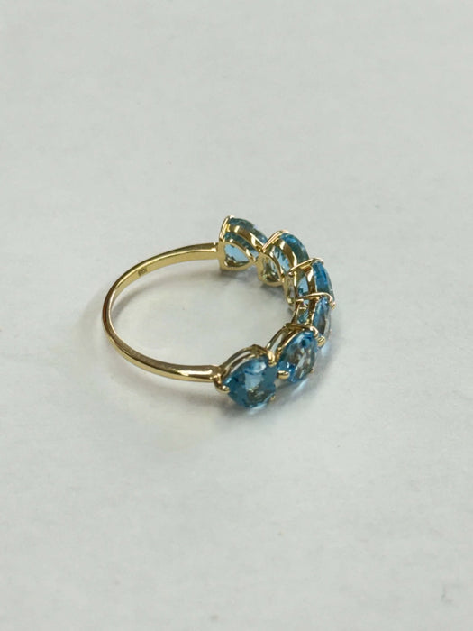 NO BRAND Swiss Blue Topaz Ring
