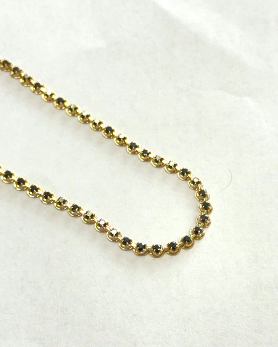 NO BRAND Black Diamond Tennis Bracelet