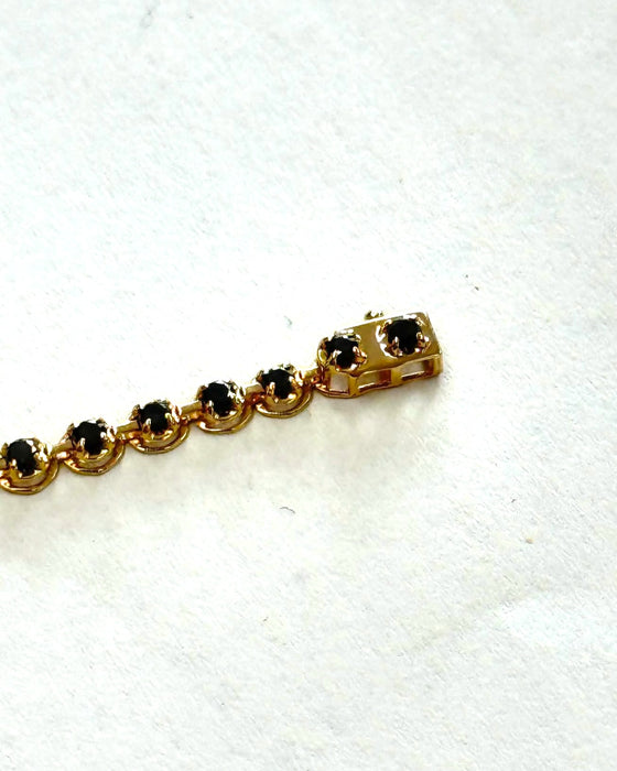 NO BRAND Black Diamond Tennis Bracelet
