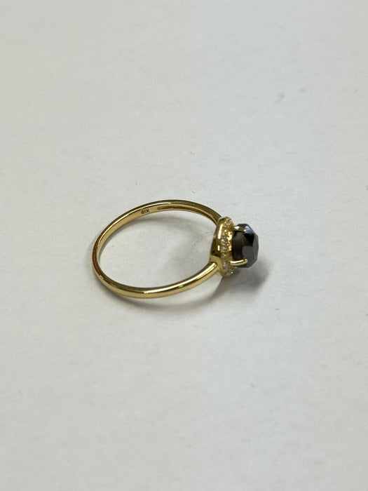 NO BRAND Black & White Diamond Ring