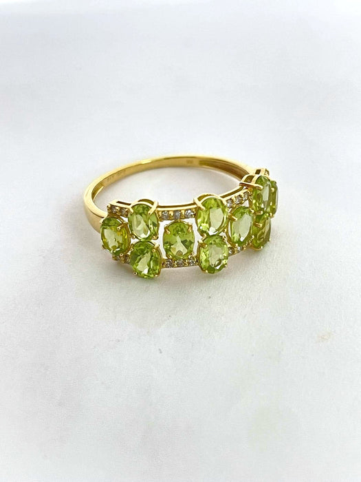 NO BRAND Peridot & Diamond Ring