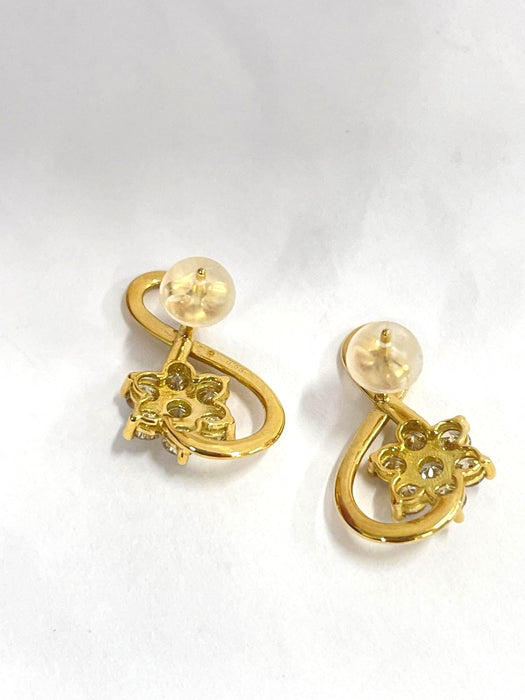 NO BRAND Rositas Infinity Diamond Stud Earrings