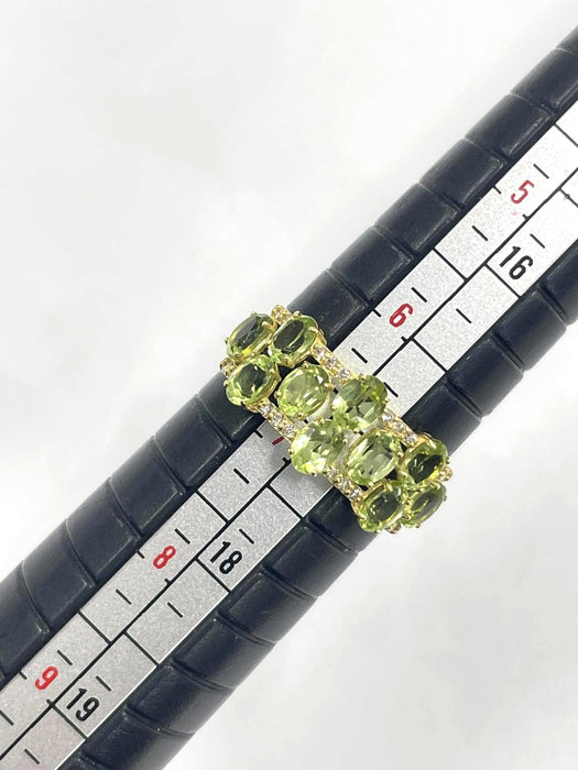 NO BRAND Peridot & Diamond Ring
