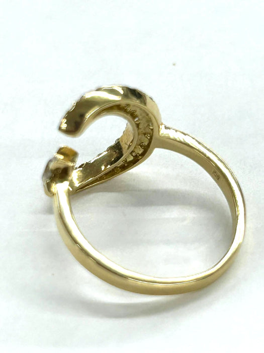 NO BRAND Star & Moon Cluster Diamond Ring
