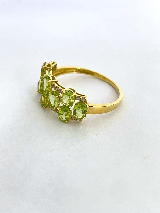 NO BRAND Peridot & Diamond Ring
