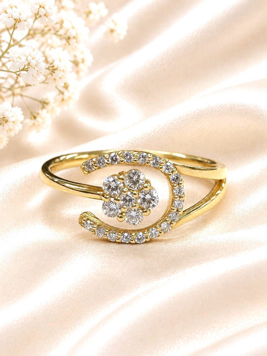NO BRAND Horseshoe & Rositas Cluster Diamond Ring