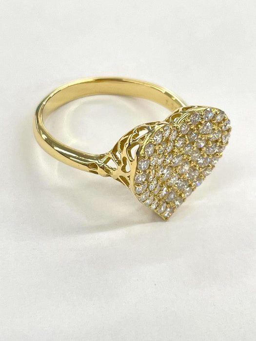 NO BRAND Heart Diamond Ring