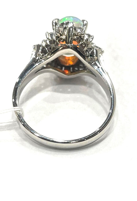 NO BRAND Opal & Diamond Ring