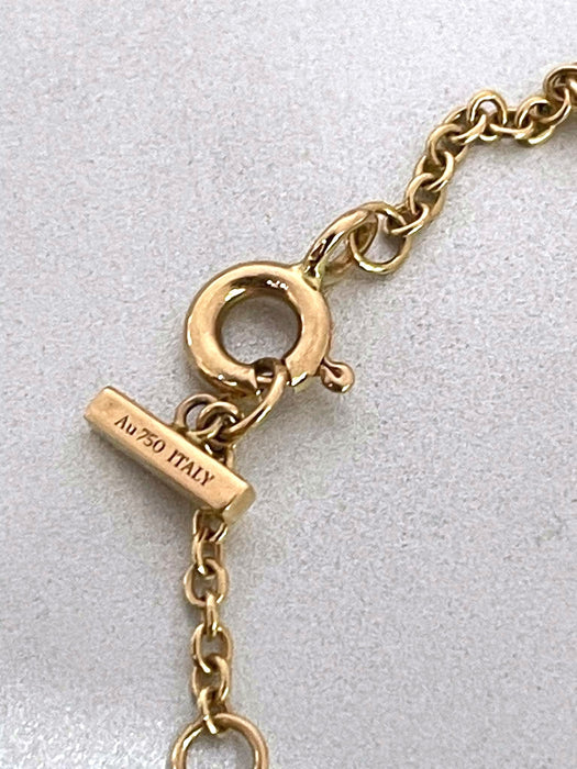 TIFFANY & CO. T-Two Circle Mother of Pearl Diamond Bracelet