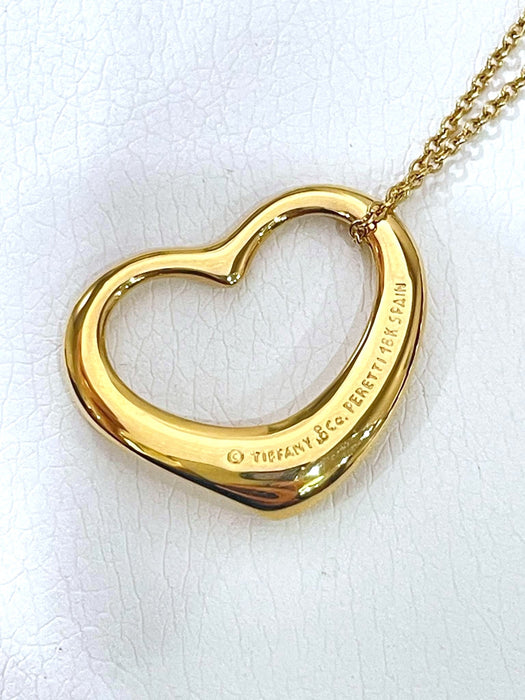 TIFFANY & CO. Open Heart Necklace