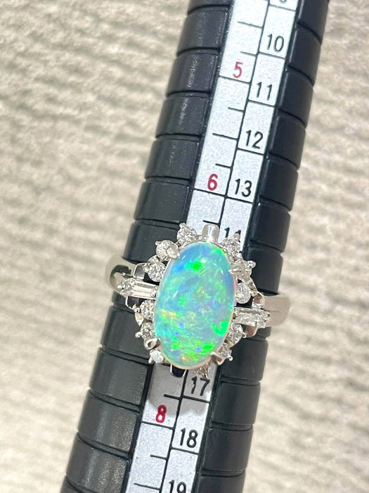 NO BRAND Opal & Diamond Ring